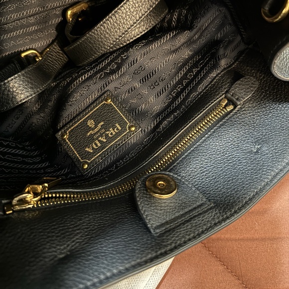 PRADA VITELLO PHENIX 1BG044 Black - Picture 8 of 10